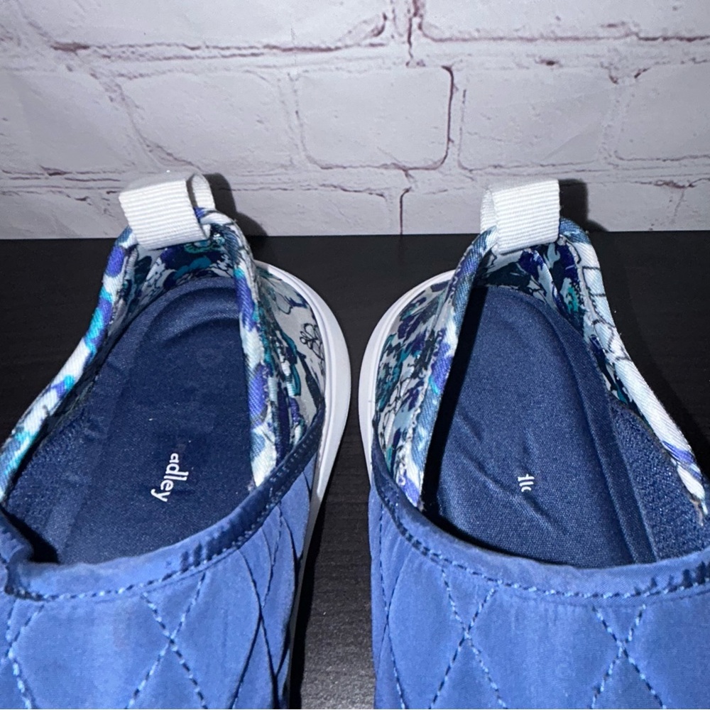 Vera Bradley Exuberant Floral Frosty Slate Cloud Convertible Slip-On Shoe size 8 - Picture 4 of 9